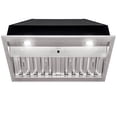 thumbnail image 1 of Akicon 30 Inch Stainless Steel Range Hood Insert, 600 CFM Ducted Built-in Vent Hood, Ultra Quiet, Dimmable Cool & Warm Dual LED Lights, Dishwasher Safe Filters, 1 of 9