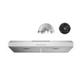 30Inch Range Hood with 3Speed Exhaust Fan, Stainless Steel, Reusable