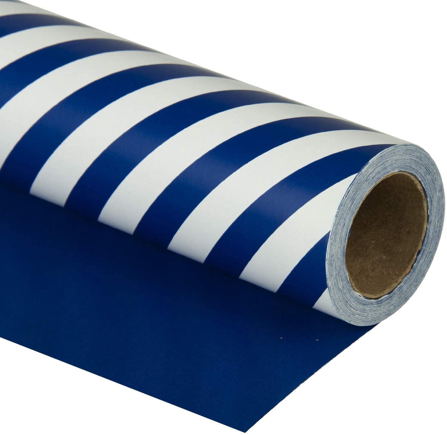Dlue Rapping Paper 30 Inch Reversible Navy Blue Wrapping Paper - Jumbo Roll Navy Blue and ...