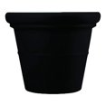 thumbnail image 1 of 30 Inch Terrazzo Large Round Planter - Rolled Rim Weather Resistant Decorative Plastic Plant Pot with Drainage for Indoor Outdoor Use, Black, 1 of 8