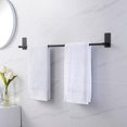 thumbnail image 1 of 30-Inch Towel Bar for Bathroom Self Adhesive Hand Towel Holder No Drill Wall Mounted SUS 304 Stainless Steel Matte Black, 1 of 18