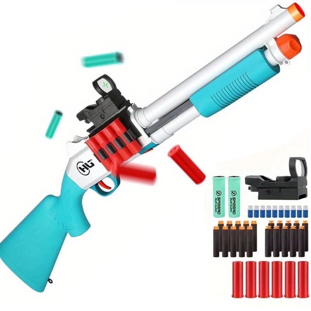 30-Inch Soft Dart Blaster Foam Blaster – Airsoft, Shell-Ejecting
