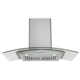 30 Inch Wall Mount Range Hood, Ducted/Ductless Convertible Exhaust Vent