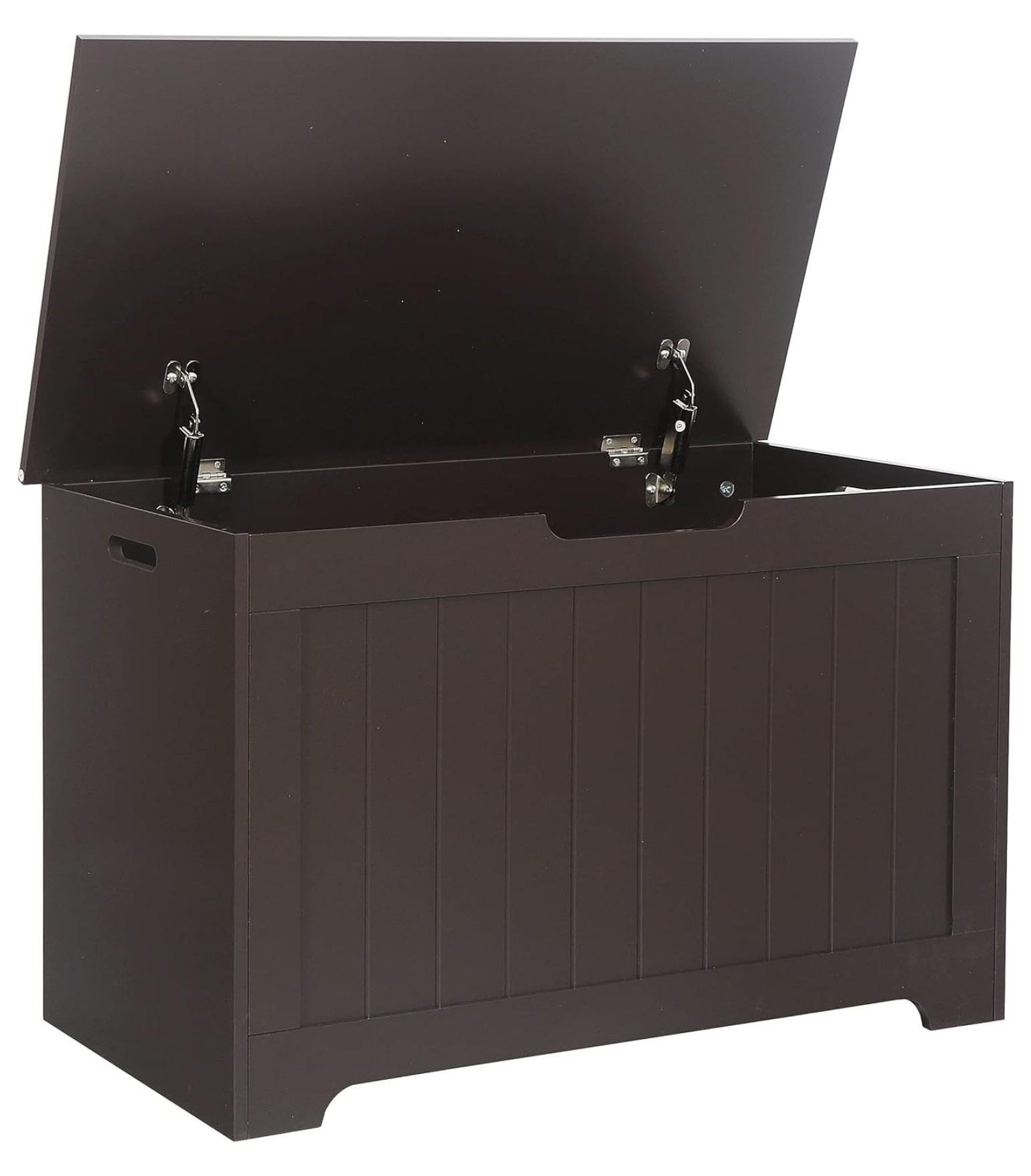 30 Inch Wooden Storage Chest, Storage Trunk w/2 Safety Hinges,Storage