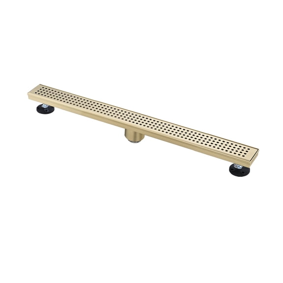 30 Inches Linear Shower Drain, Included Hair Strainer and Leveling Feet