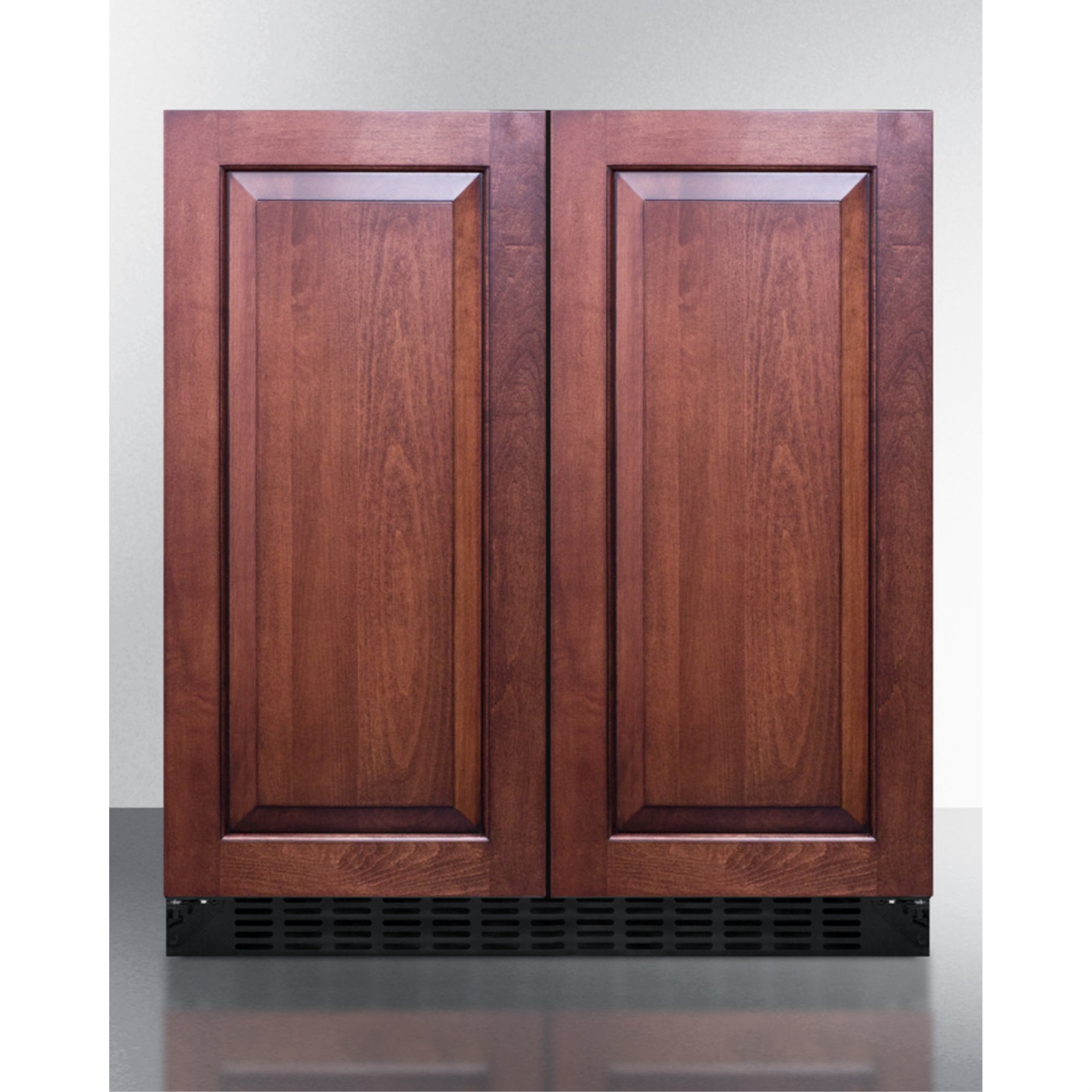30 Inches wide undercounter frost-free side-by-side refrigerator-freezer with panel-ready doors