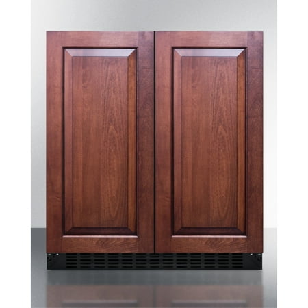 30 Inches wide undercounter frost-free side-by-side refrigerator-freezer with panel-ready doors