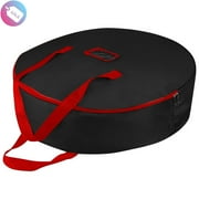 30" Instant-Access Wreath Vault | Heavy-Duty Black Holiday Storage Bag