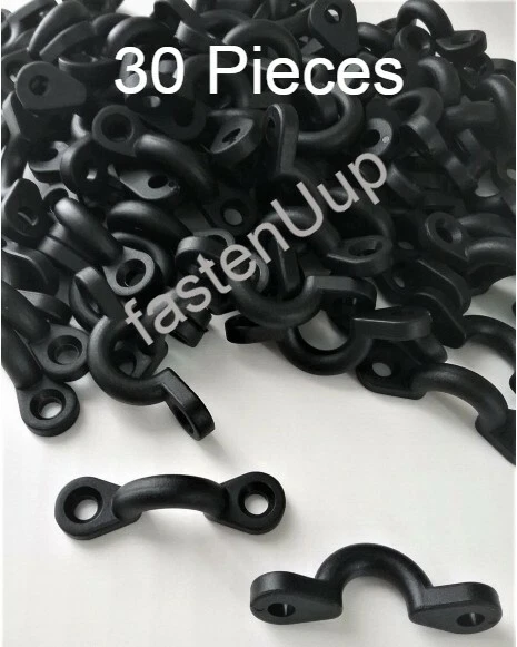 30 Kayak Pad Eyes - Pad Eye - Bungee Fishing Accessories Boats Deck Loops