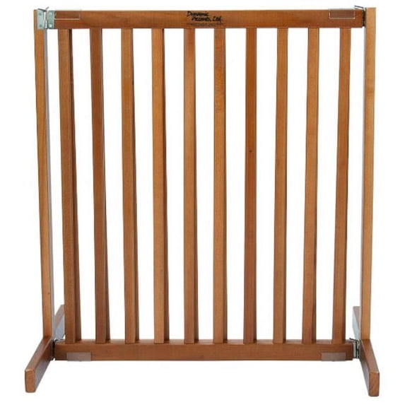 30" Kensington - Small Free Standing Wood Pet Gate - Artisan Bronze