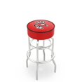 thumbnail image 1 of 30" L7C1 - 4" Wisconsin "Badger" Cushion Seat with Double-Ring Chrome Base Swivel Bar Stool by Holland Bar Stool Company, 1 of 2