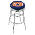 thumbnail image 1 of Auburn Tigers 30" Chrome Double Ring Swivel Bar Stool with 2.5" Ribbed Ring, 1 of 7