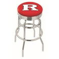 thumbnail image 1 of 30" L7C3C - Chrome Double Ring Rutgers Swivel Bar Stool with 2.5" Ribbed Accent Ring by Holland Bar Stool Company, 1 of 2