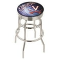 thumbnail image 1 of Black Boston Red Sox 25" Wood Swivel Laser Engraved Counter Stool, 1 of 2
