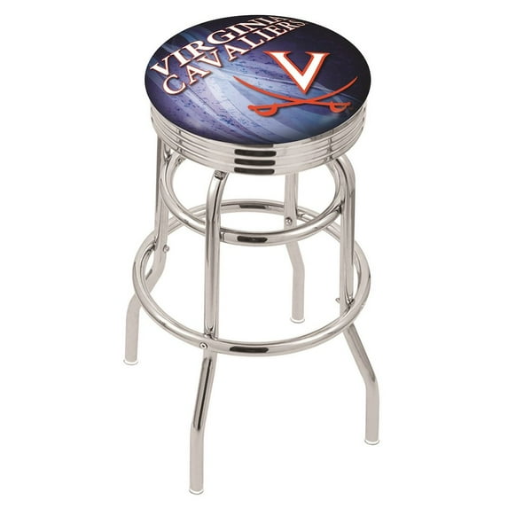 Black Boston Red Sox 25" Wood Swivel Laser Engraved Counter Stool