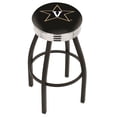 thumbnail image 1 of 30"" L8B3C - Black Wrinkle Vanderbilt Swivel Bar Stool with Chrome 2.5"" Ribbed Accent Ring, 1 of 7