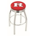 thumbnail image 1 of 30" L8C3C - Chrome Rutgers Swivel Bar Stool with 2.5" Ribbed Accent Ring by Holland Bar Stool Company, 1 of 2