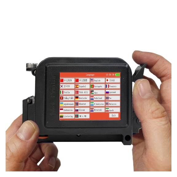 30 Languages 12.7/25.4mm PC11Plus Mini Printer Portable Printer QR Bar Code Date Logo Expiry Date Handheld Inkjet Printer