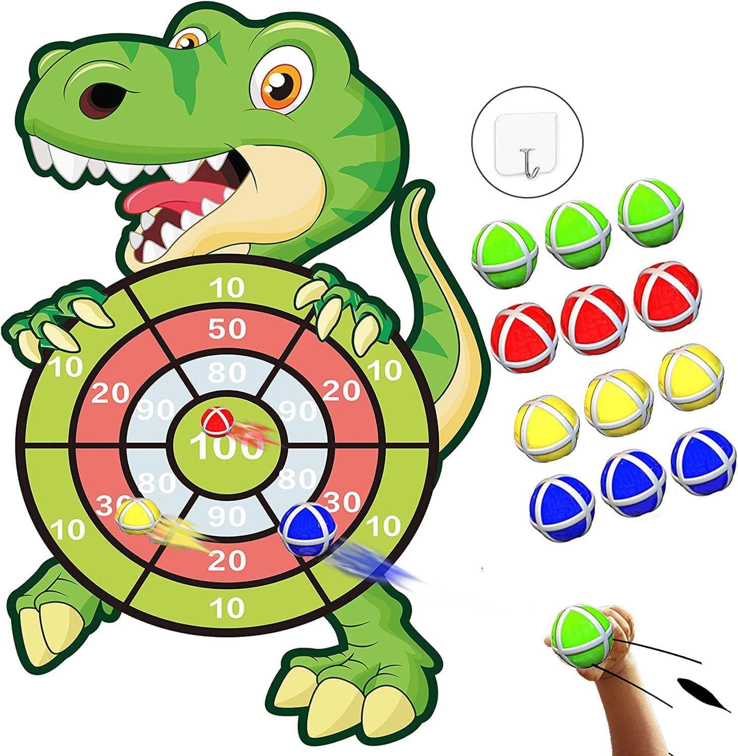 30”Large Dart Board for Kids Dinosaur Toys for 312 Year Old Boys,Kids