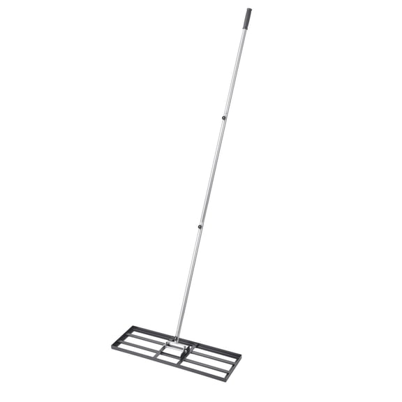 30" Lawn Leveling Rake, 83.9" Adjustable Handle Carbon Steel Soil Leveler for Yard & Golf Court, Rust-Resistant