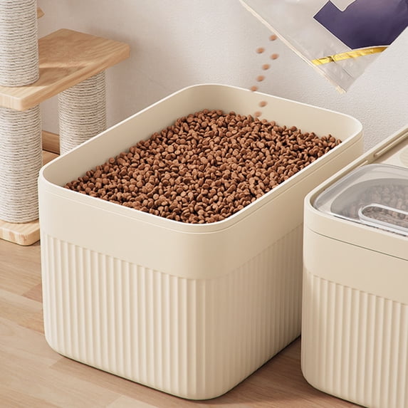 30 Lbs Airtight Dog Food Storage Container, Food‑Grade Plastic Food Storage Containers with Lids for Dog Cat Kibble Dry Food Household Grain Storage