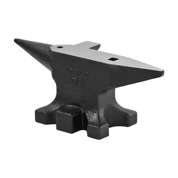 30 Lbs Multi-Angle Cast Steel Anvil, 55 HRC High Hardness Blacksmith Tool with Round and Square Holes for Metalworking