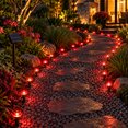 30 Led Pathway Lights Solar Ground Lights Outdoor Waterproof in Ground ...