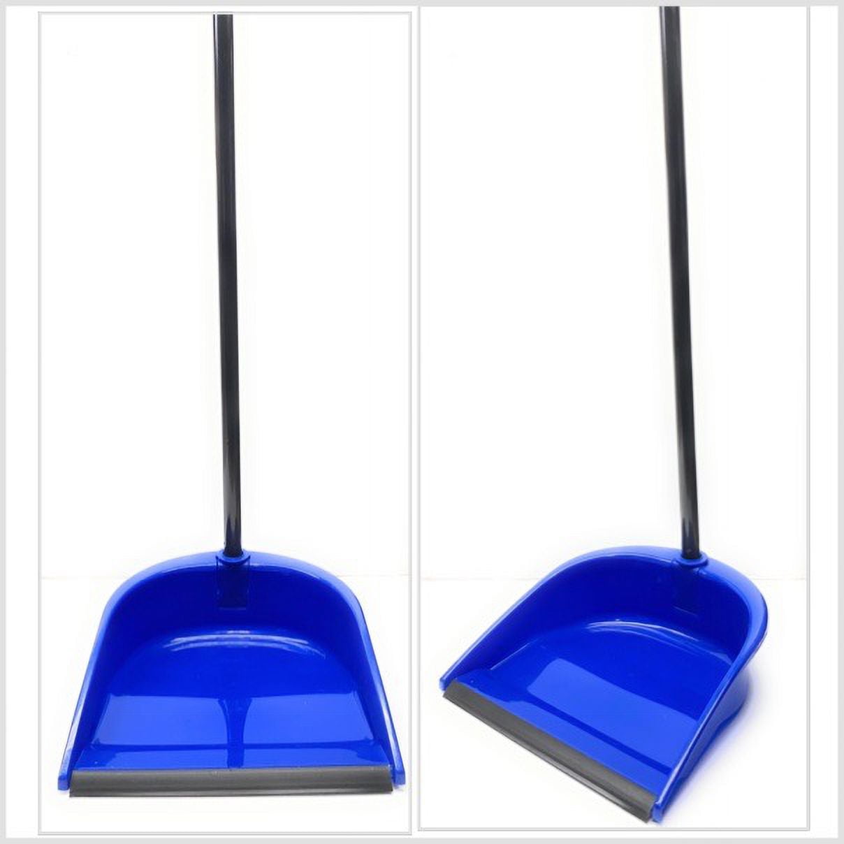 30"Long Handle Plastic Blue Cleaning Dust Pan