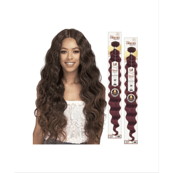 30" Long Ocean Wave Human Hair Blend by Bobbi Boss Miss Origin (COLOR: 613)