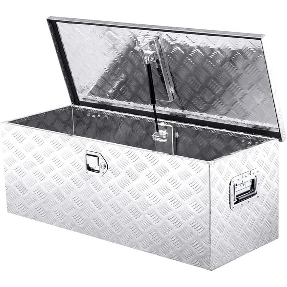 30" Lx15 Wx15 H Aluminum Tool Box, Heavy Duty Truck Bed Toolboxes with 2 PCS Keys, Upgraded Widest Tool Box Used for Truck Bed Storage,Trailers,Pickup,RV, All-Weather Use