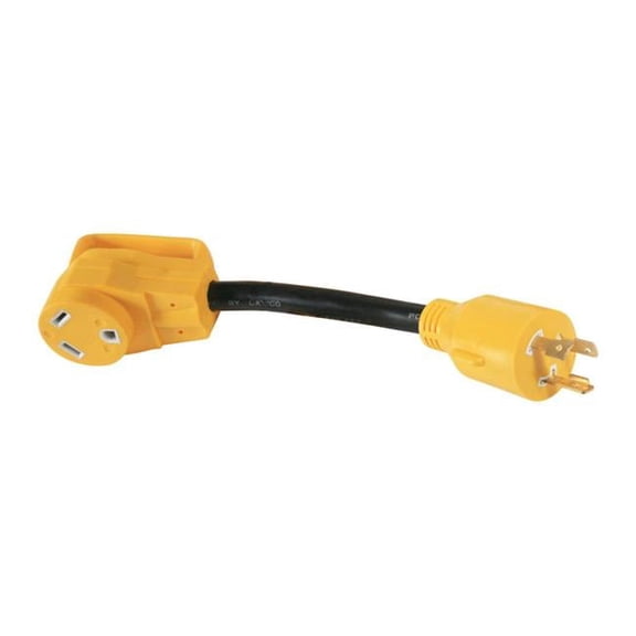 30 Male & 30 Female amp Adapter, 3 Prong