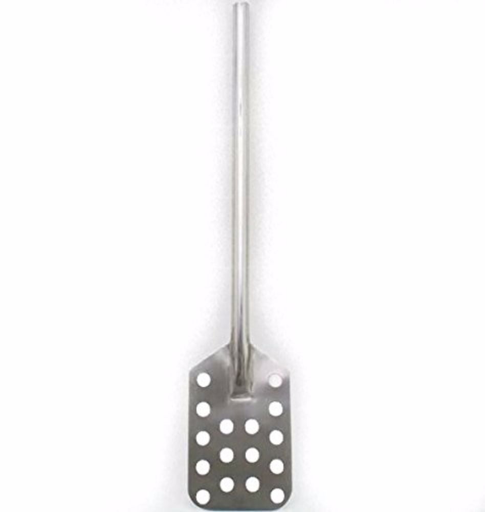 30" Stainless Steel Homebrew Mash Paddle with Holes