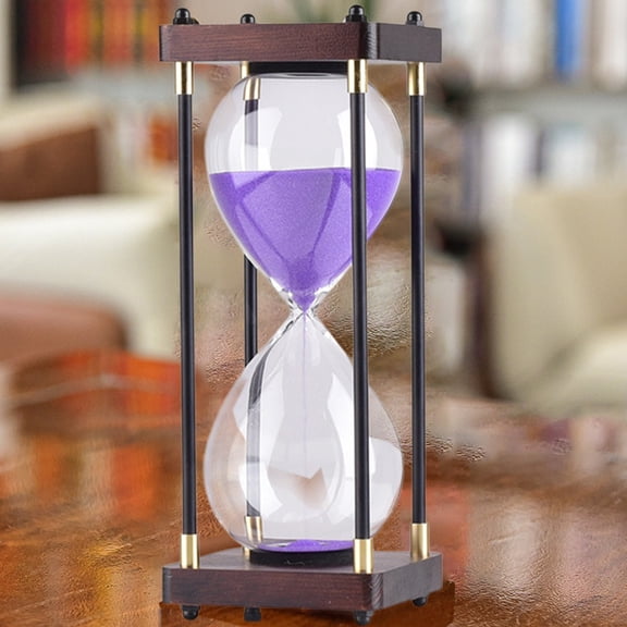 30 Minute Hourglass Timer Large Glass Sand Clock, Educational Time Management Tool for Kids Study Reading Classroom Activities, Decorative Hourglass Ornament for Desk Home Office Decor