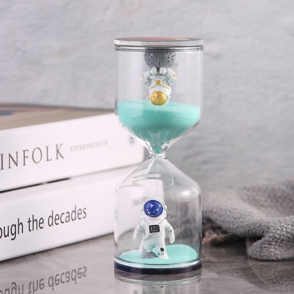 5 Minutes Outer Space Astronauts Hourglass Sand Timer Hourglass Sand Timer (Green, 5Minutes)