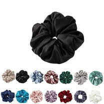 30 Momme Mulberry Silk Scrunchies for Women – Large Hair Ties for Curly Hair, Sleep & Ponytails – Soft, Gentle Hold