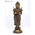thumbnail image 1 of 30" Namaste (Welcome) Lady Brass Sculpture | Handmade | Made in India, 1 of 4