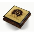 thumbnail image 1 of 30 Note Sweet 16 Centered in Gold Wreath Music Jewelry Box - Fur Elise, 1 of 2