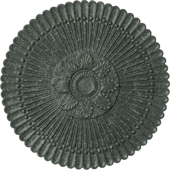 30"OD x 1 1/4"P Nexus Ceiling Medallion (Fits Canopies up to 2 3/4"), Hand-Painted Athenian Green Crackle