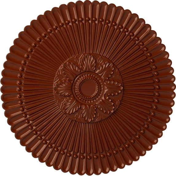 30"OD x 1 1/4"P Nexus Ceiling Medallion (Fits Canopies up to 2 3/4"), Hand-Painted Firebrick