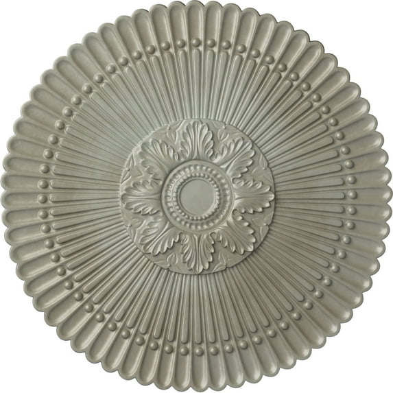 30"OD x 1 1/4"P Nexus Ceiling Medallion (Fits Canopies up to 2 3/4"), Hand-Painted Flash Gold