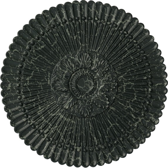 30"OD x 1 1/4"P Nexus Ceiling Medallion (Fits Canopies up to 2 3/4"), Hand-Painted Painted Turtle Crackle