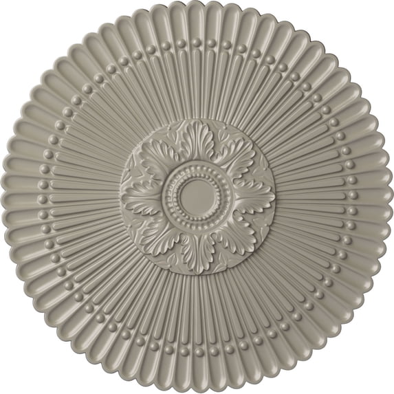 30"OD x 1 1/4"P Nexus Ceiling Medallion (Fits Canopies up to 2 3/4"), Hand-Painted Pearl White