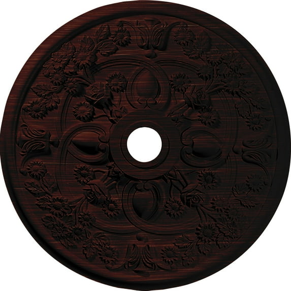 30"OD x 1 1/4"P Nexus Ceiling Medallion (Fits Canopies up to 2 3/4"), Hand-Painted Red Mahogany