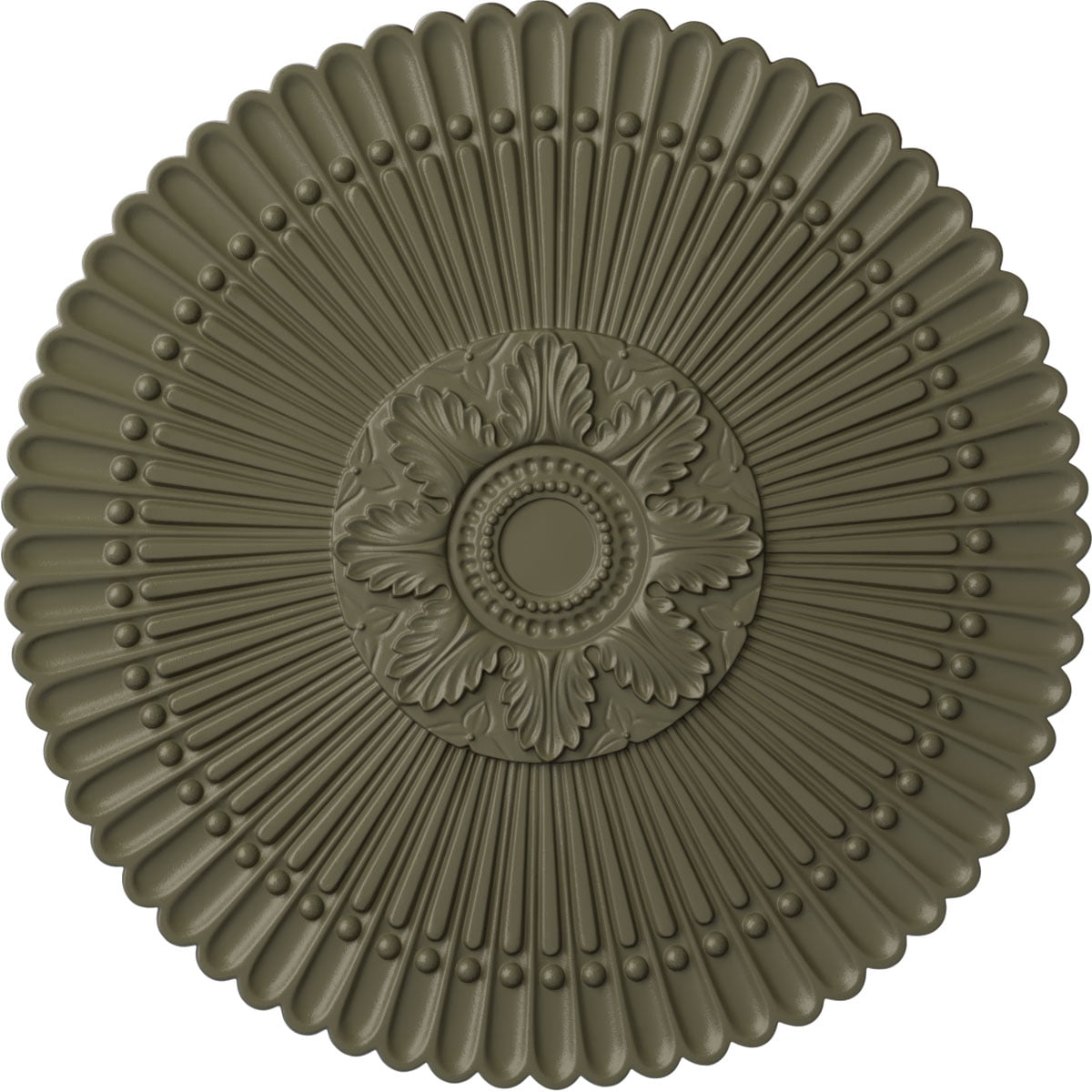 18-inch Richmond Ceiling Medallion - Hand-Painted Turtle Crackle Finish, Fits Fans With Canopies Up To 2 5/8"