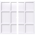 thumbnail image 1 of 30"OD x 1"ID x 10 1/2"C x 1"P Rubik Architectural Grade PVC Contemporary Ceiling Medallion, Two Piece, 1 of 11