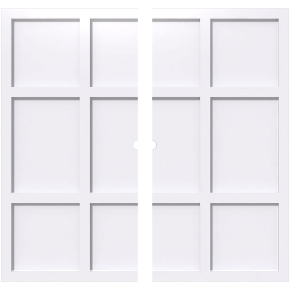 30"OD x 1"ID x 10 1/2"C x 1"P Rubik Architectural Grade PVC Contemporary Ceiling Medallion, Two Piece