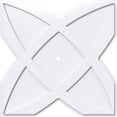thumbnail image 1 of 30"OD x 1"ID x 10 1/2"C x 1"P Titus Architectural Grade PVC Contemporary Ceiling Medallion, 1 of 11