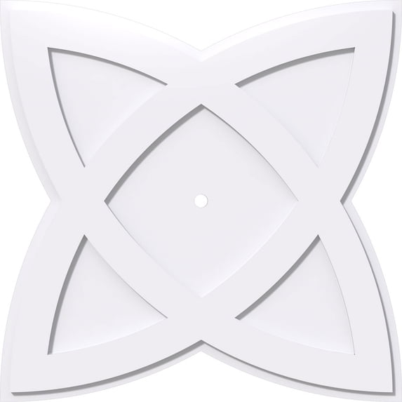 30"OD x 1"ID x 11 1/4"C x 1"P Cosmo Architectural Grade PVC Contemporary Ceiling Medallion
