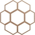 thumbnail image 1 of 30"OD x 10 1/2"ID x 3/8"T Florin Wood Fretwork Pierced Ceiling Medallion, Wood (Paint Grade), 1 of 3