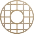 thumbnail image 1 of 30"OD x 10 7/8"ID x 1/4"T O'Neal Wood Fretwork Pierced Ceiling Medallion, Birch, 1 of 3